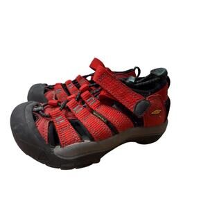 KEEN Kids Newport H2 Waterproof Sport Sandals Size 9 Red Outdoor Trail Fisherman